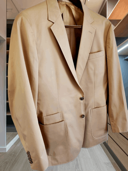 2 Button Cotton Summer Sports Jacket by Myra Tailors Hong Kong