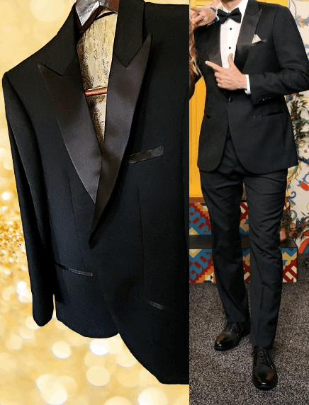 Black Tuxedo with Satin Peak Lapel